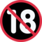 No One Under Eighteen emoji on Twitter